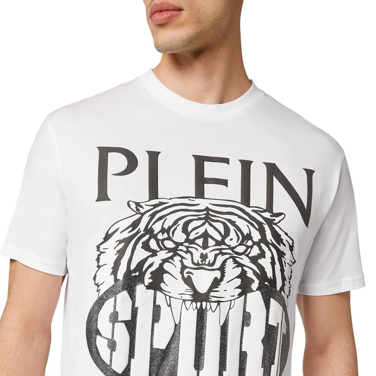Plein Sport - T-Shirt Tiger - Größe 3XL - weiß