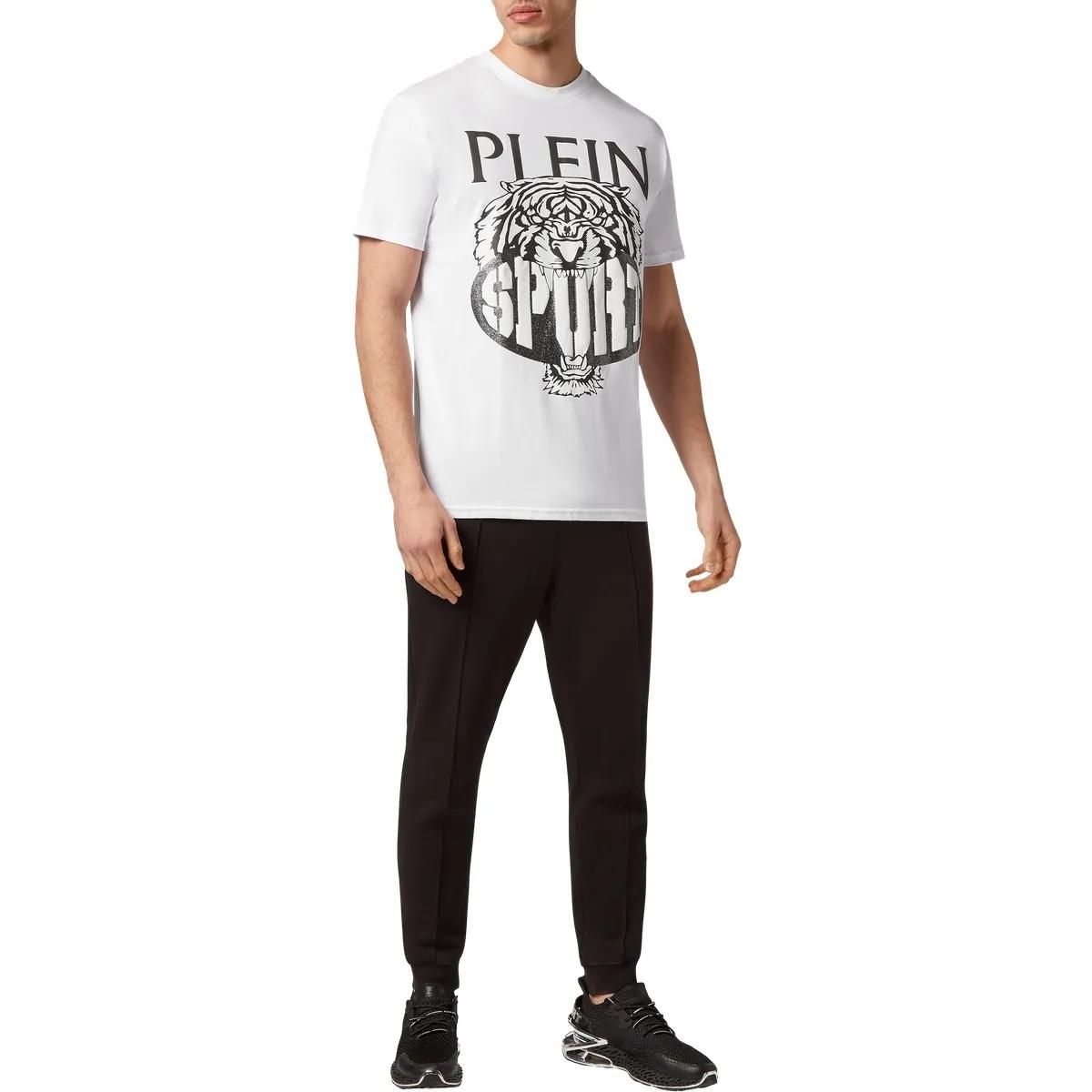Plein Sport - T-Shirt Tiger - Größe 3XL - weiß