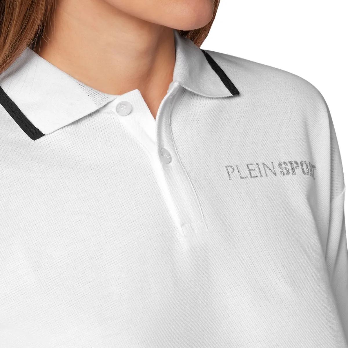 Plein Sport - Poloshirt - Größe M - weiß