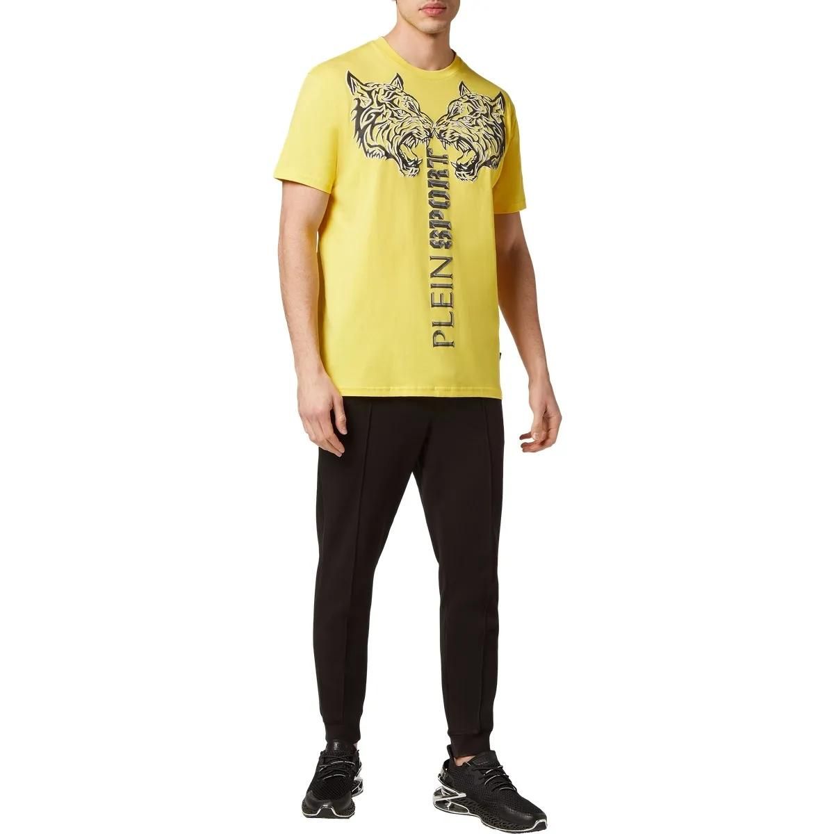 Plein Sport - T-Shirt Tiger - Größe L - gelb