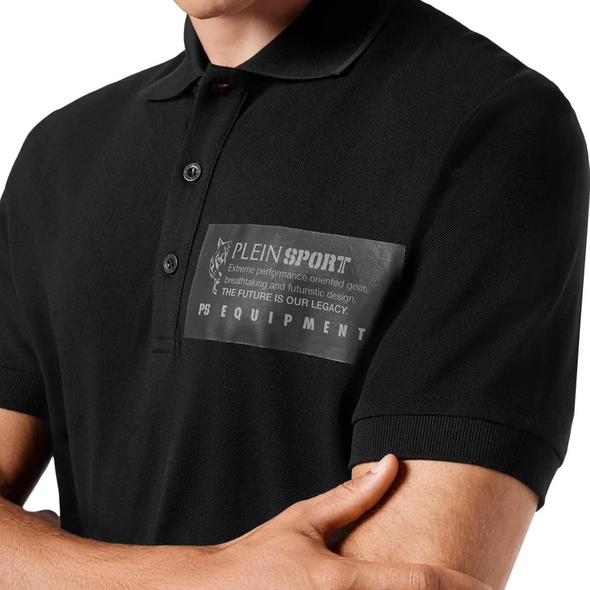 Plein Sport - Poloshirt - Größe 3XL - schwarz