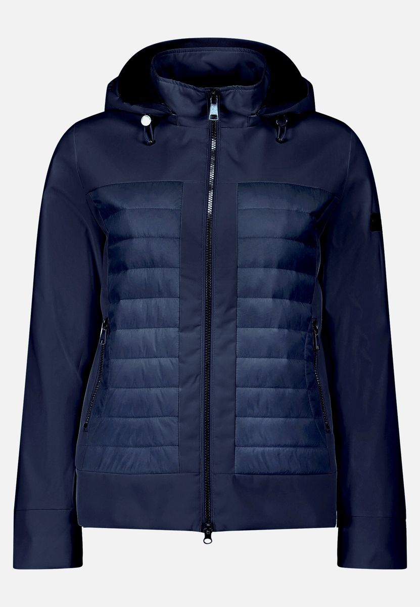 Leichte gesteppte Outdoorjacke mit Rautenmuster