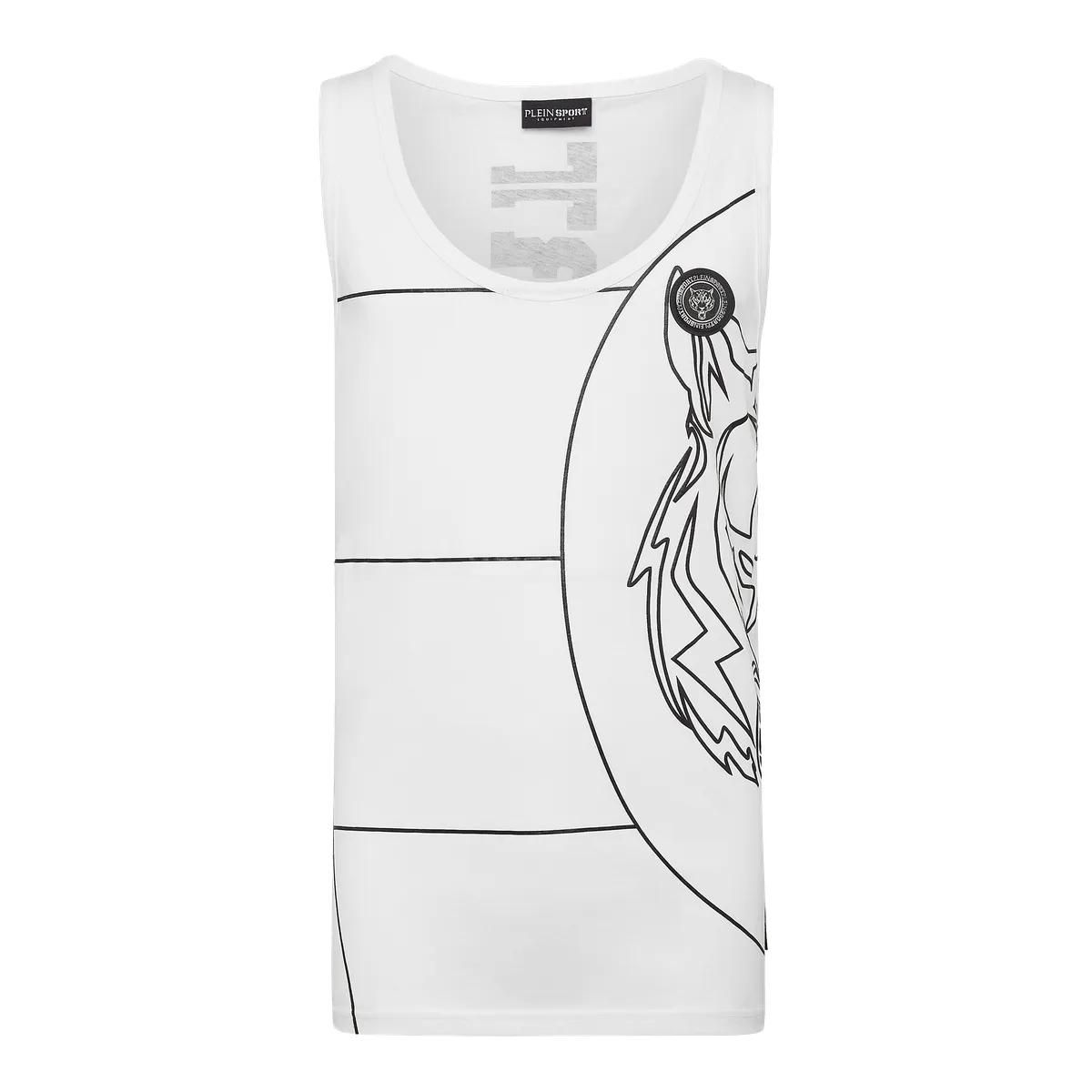 Plein Sport - Tanktop Tiger - Größe 3XL - weiß