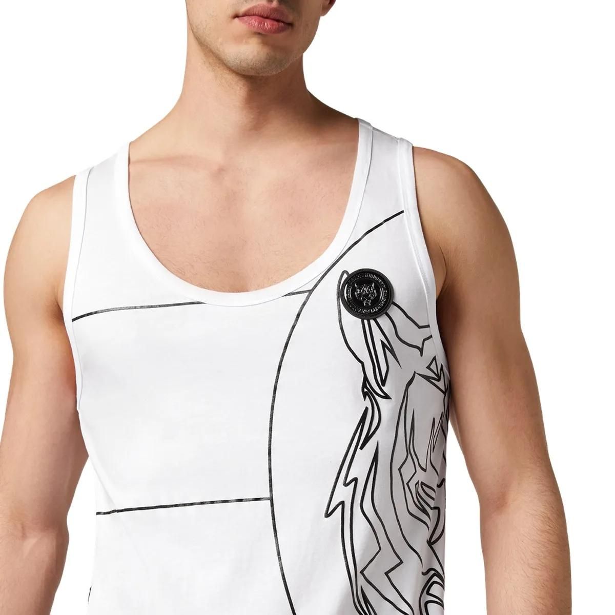 Plein Sport - Tanktop Tiger - Größe 3XL - weiß
