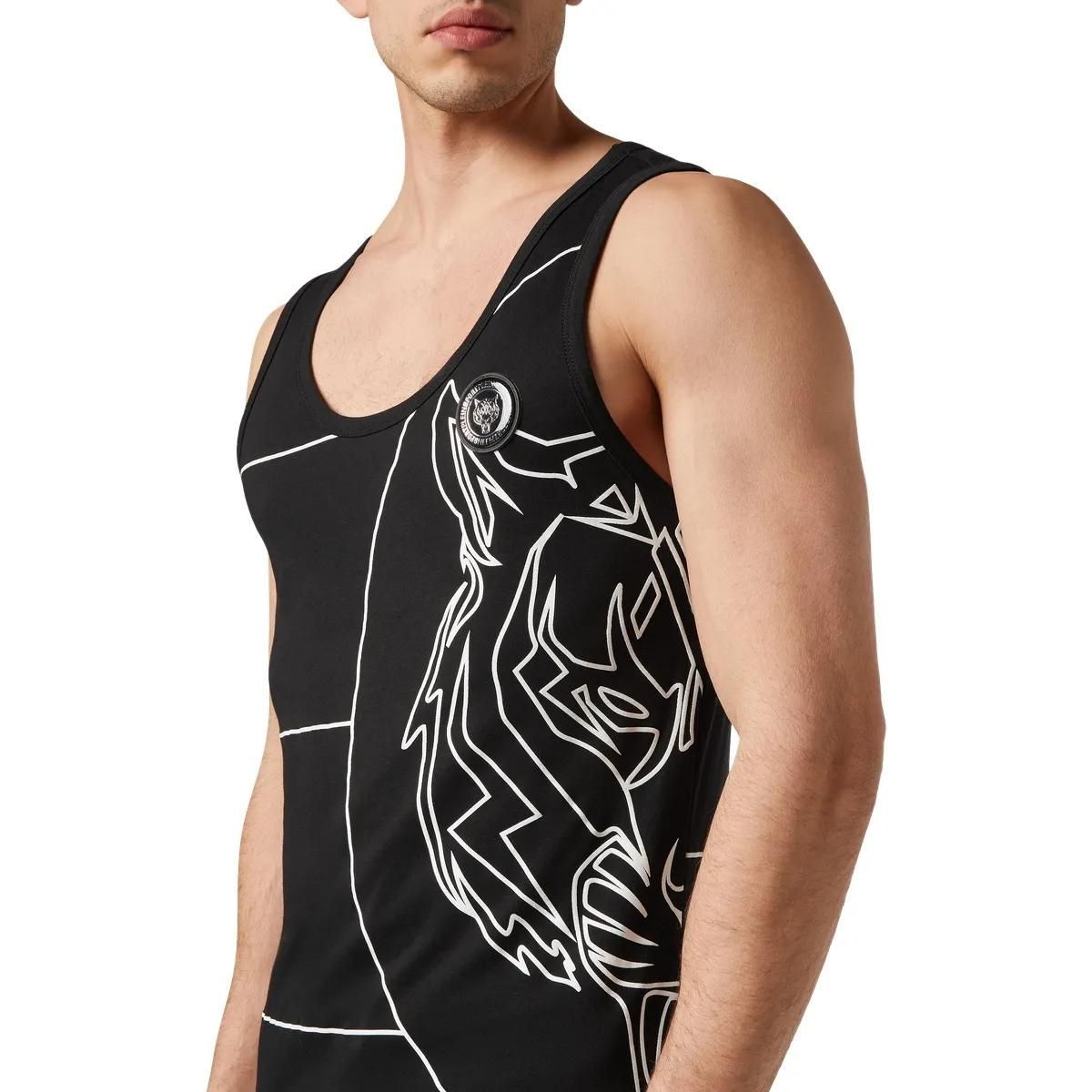 Plein Sport - Tanktop Tiger - Größe 3XL - schwarz