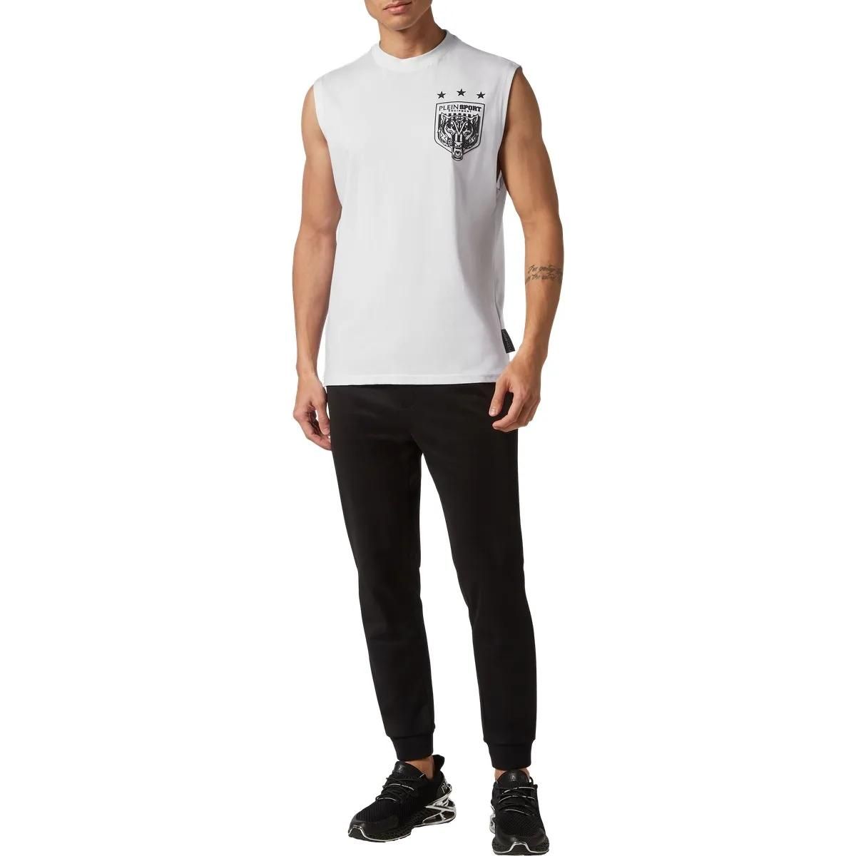 Plein Sport - T-Shirt Tiger - Größe L - weiß
