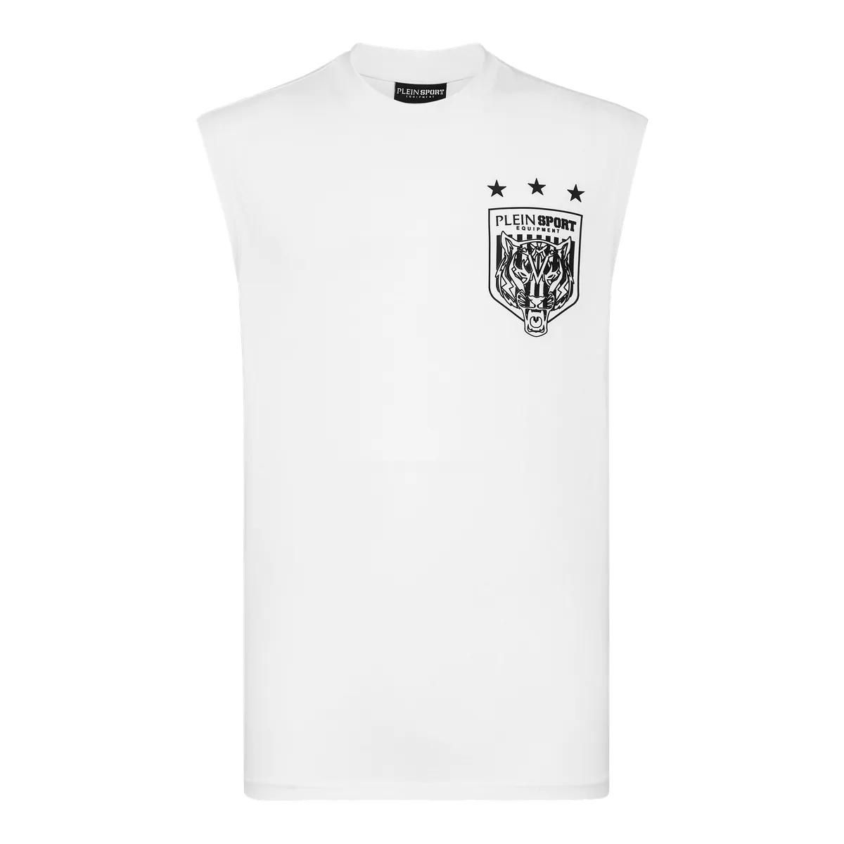 Plein Sport - T-Shirt Tiger - Größe L - weiß