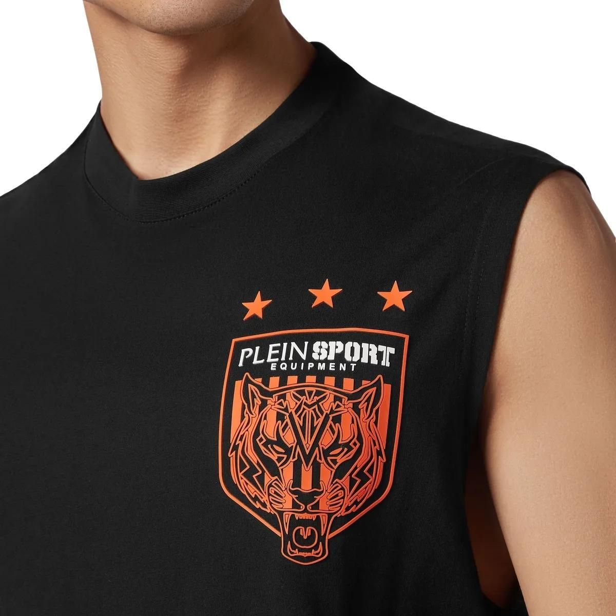 Plein Sport - T-Shirt Tiger - Größe L - schwarz