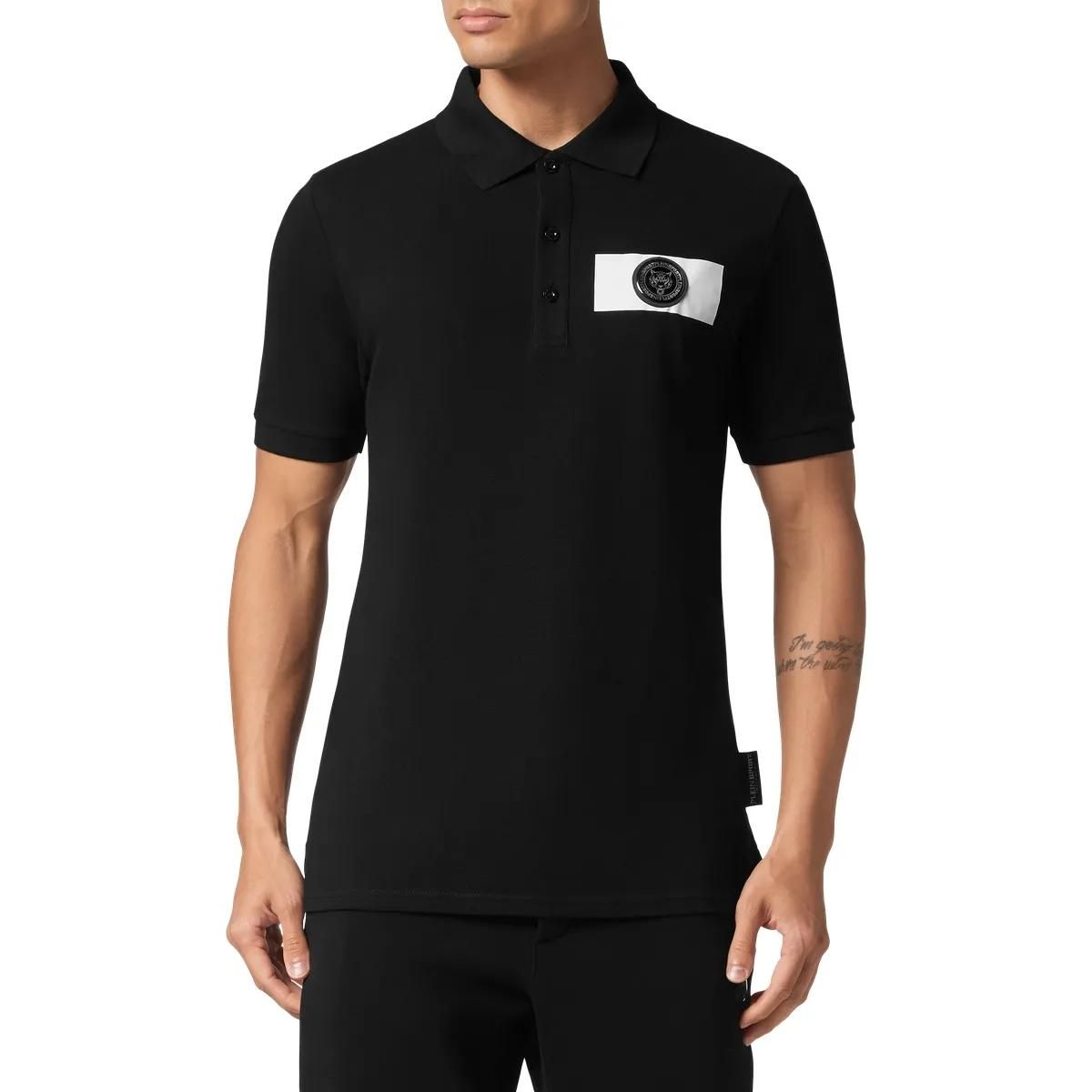 Plein Sport - Poloshirt Scratch - Größe 3XL - schwarz