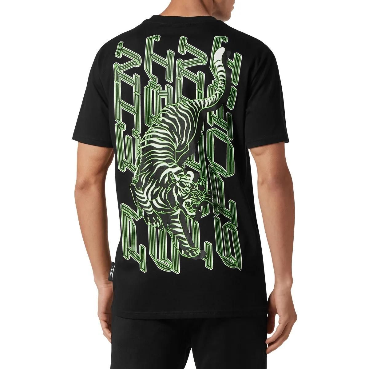Plein Sport - T-Shirt Tiger - Größe L - schwarz