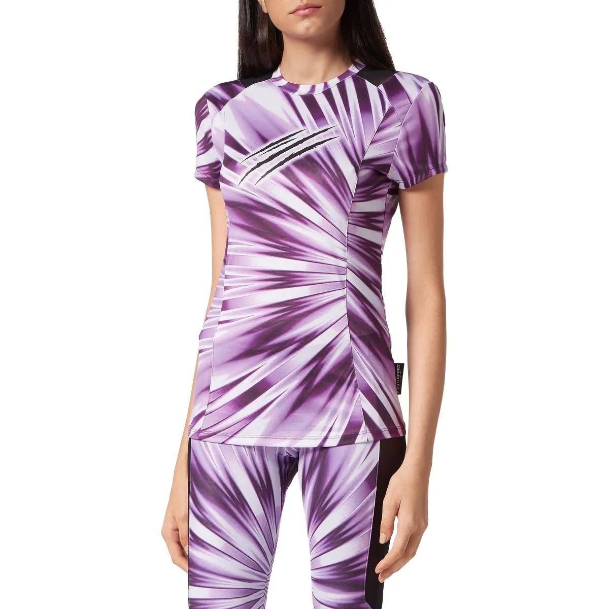 Plein Sport - T-Shirt Scratch - Größe L - violett