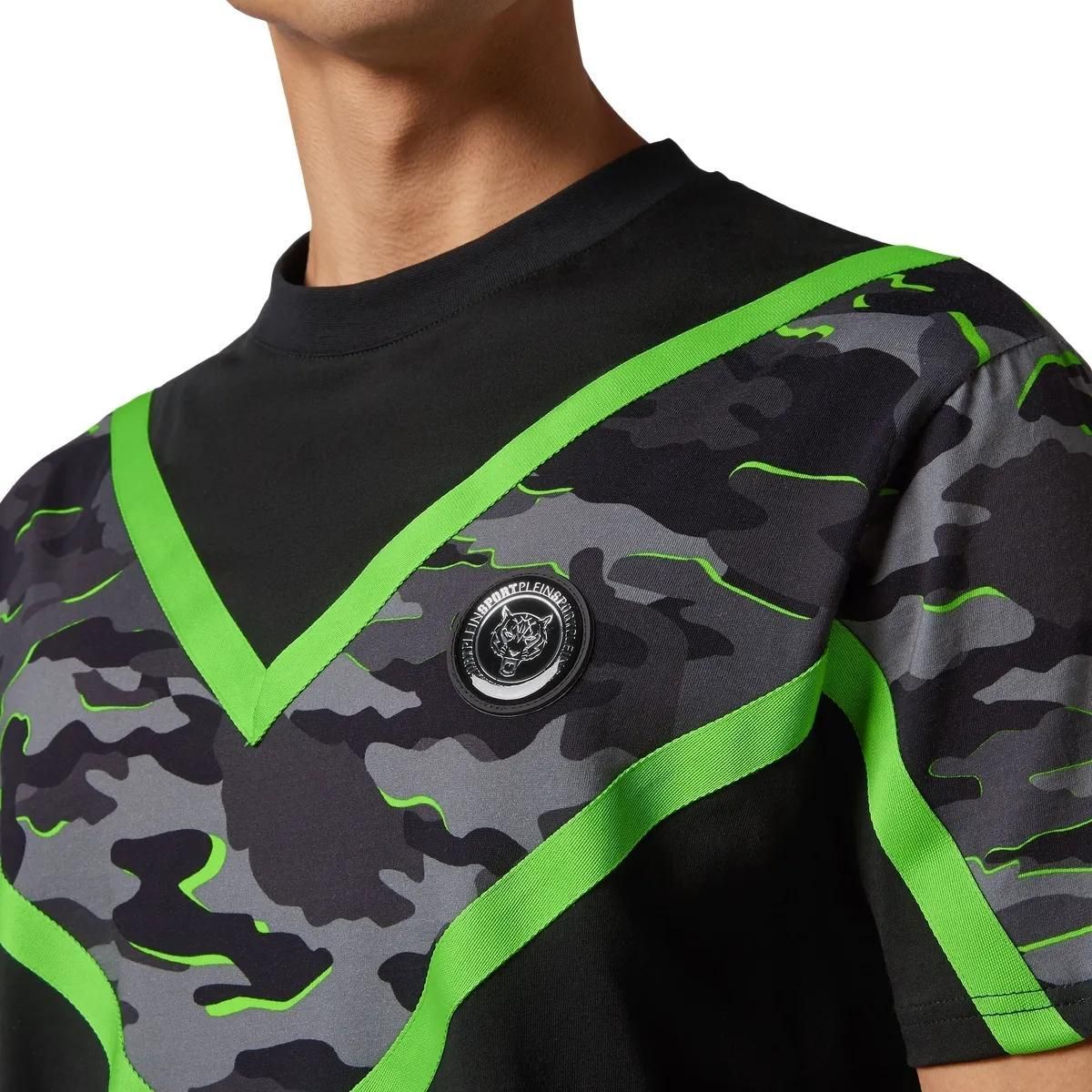 Plein Sport - T-Shirt Camouflage - Größe M - schwarz