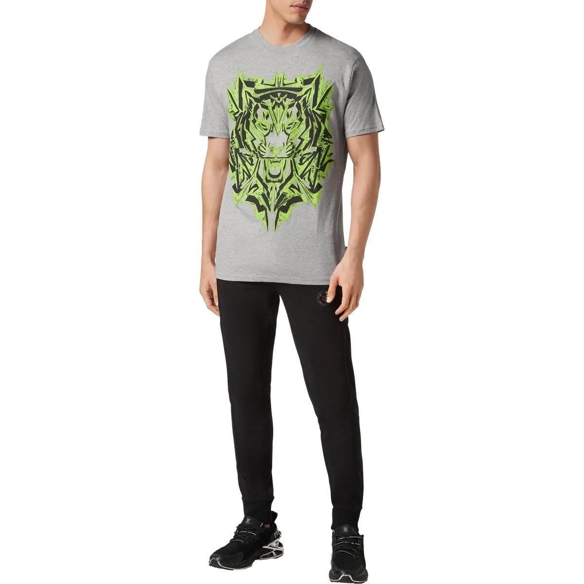 Plein Sport - T-Shirt Thunder Tiger - Größe M - grau