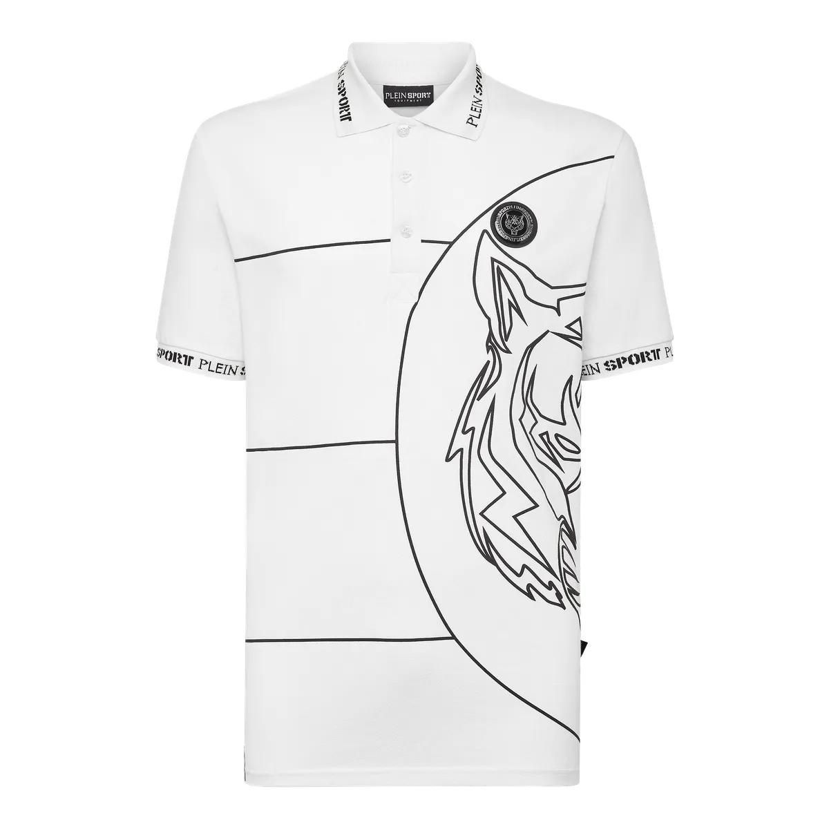Plein Sport - Poloshirt Tiger - Größe 3XL - weiß