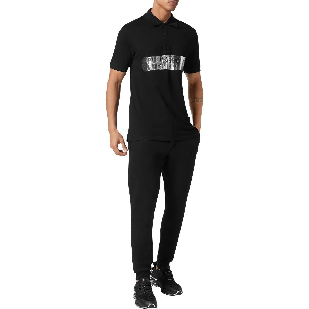 Plein Sport - Poloshirt Silver Brush - Größe 3XL - schwarz