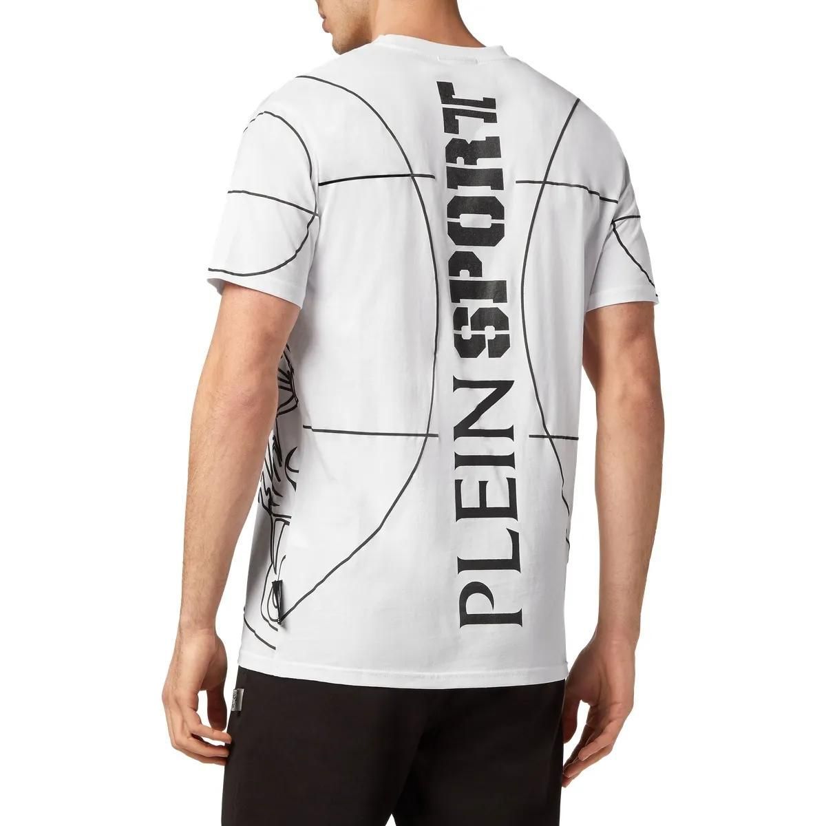 Plein Sport - T-Shirt Tiger - Größe L - weiß