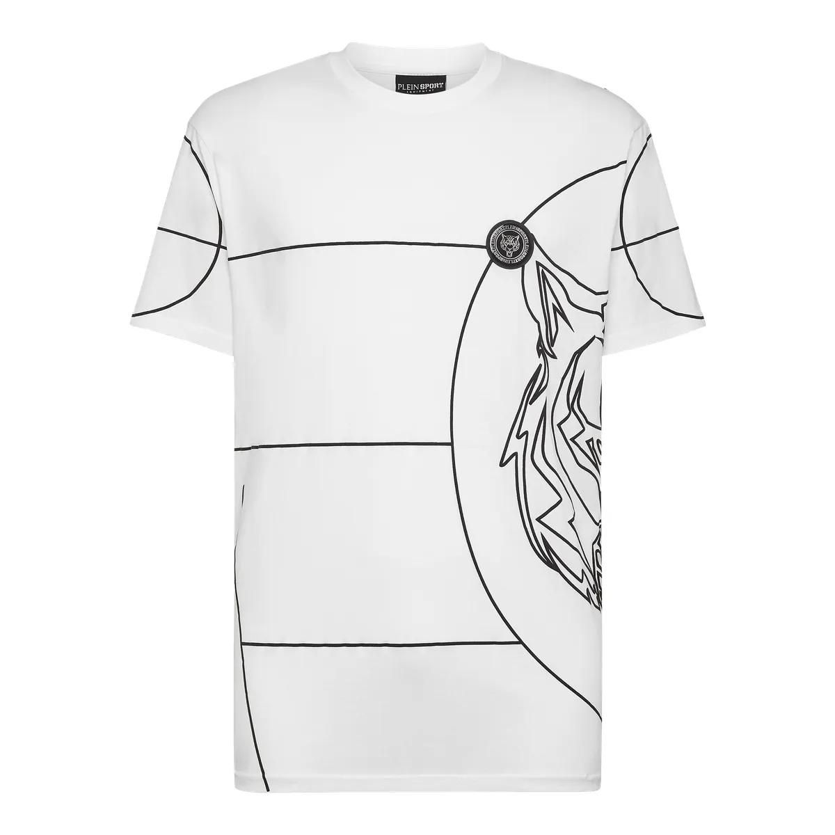 Plein Sport - T-Shirt Tiger - Größe L - weiß