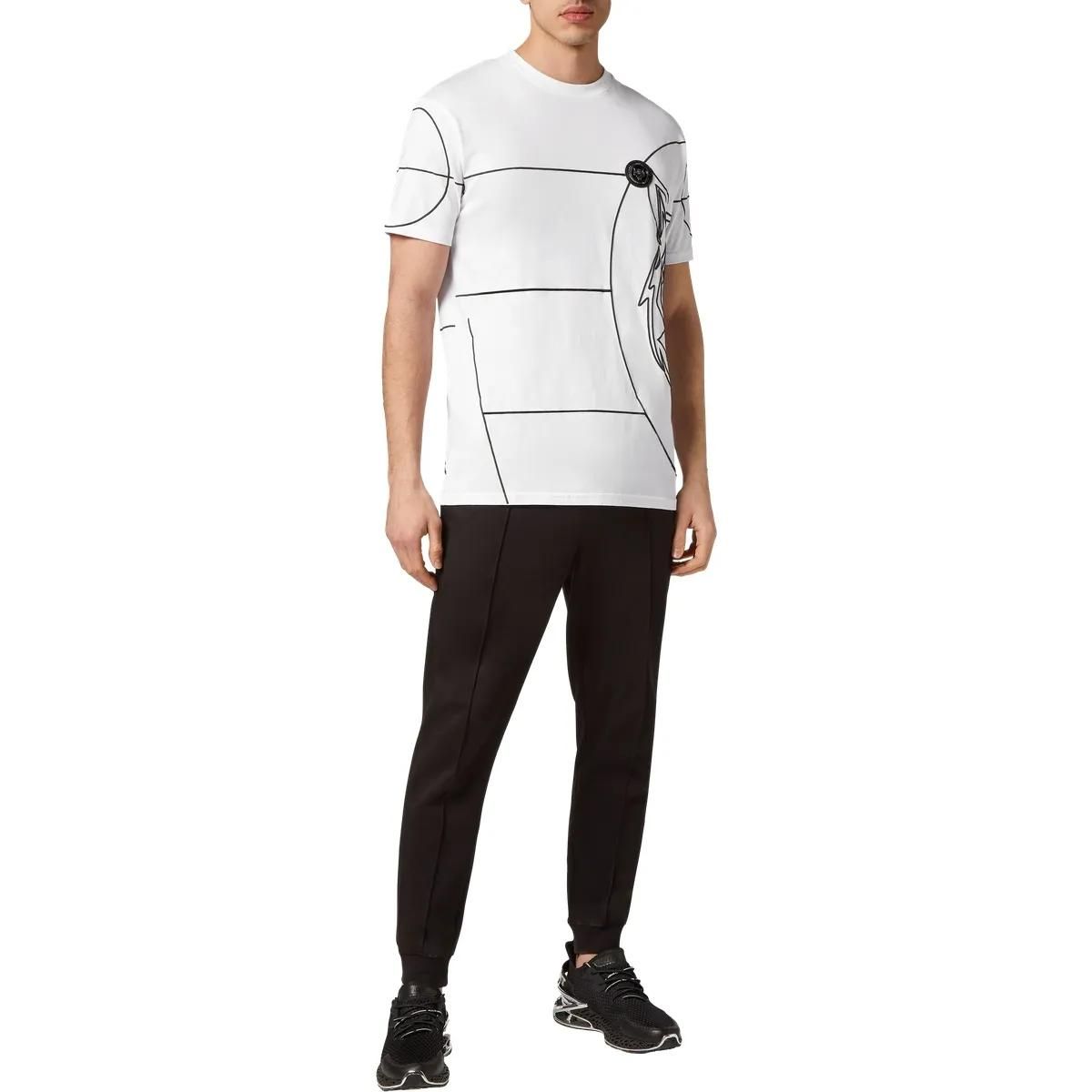 Plein Sport - T-Shirt Tiger - Größe L - weiß