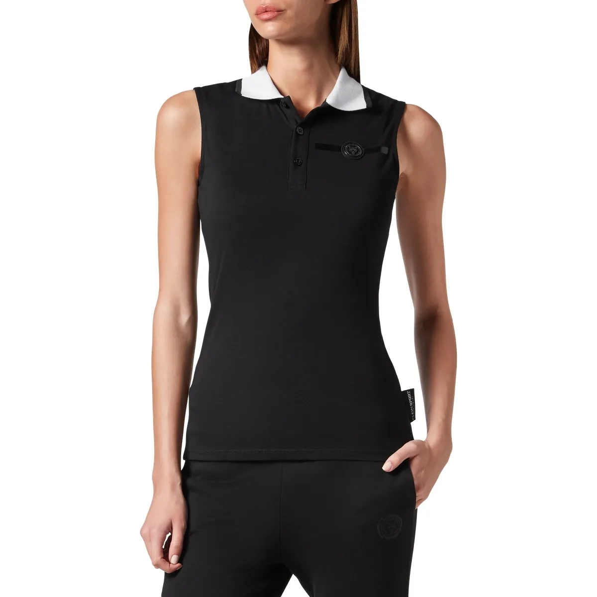 Plein Sport - Poloshirt Ss Basic - Größe M - schwarz