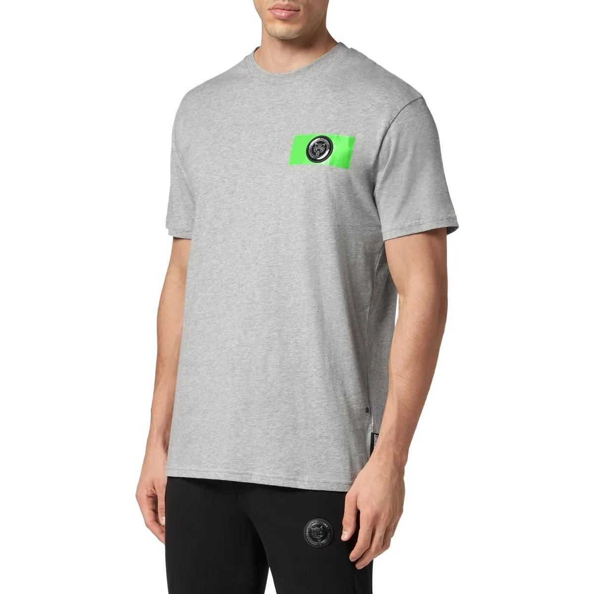 Plein Sport - T-Shirt Scratch - Größe M - grau