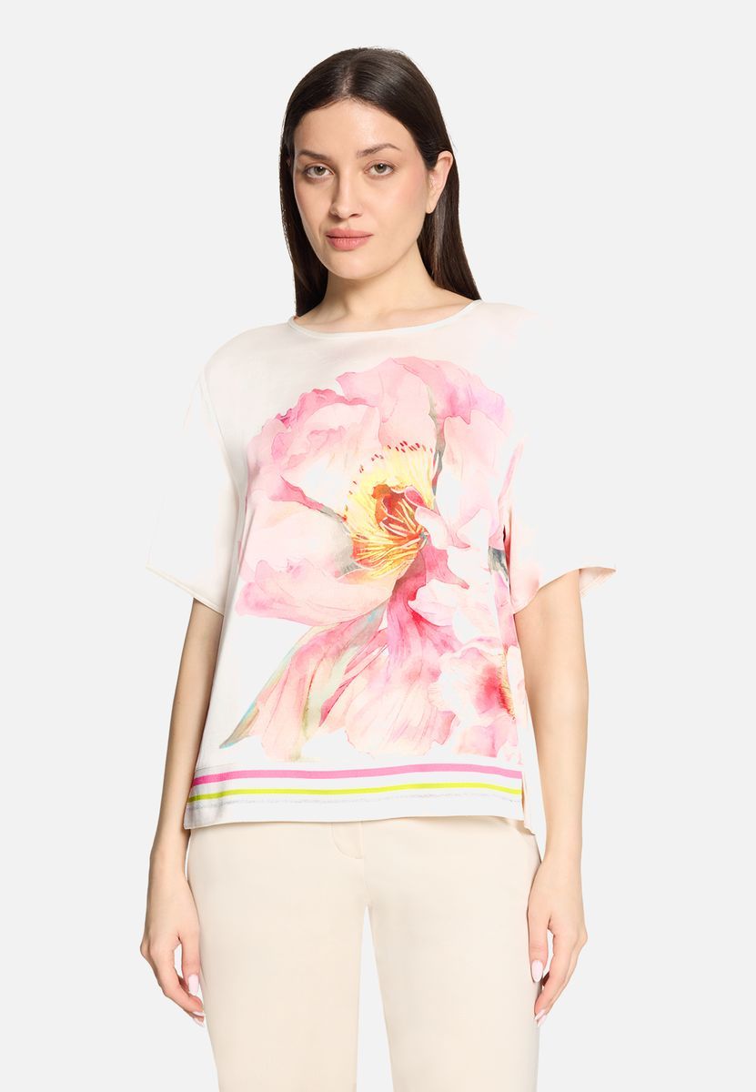 Bluse mit Blumenmuster und lockerer Passform