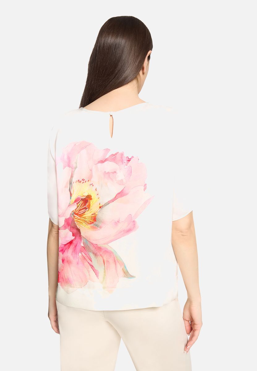 Bluse mit Blumenmuster und lockerer Passform