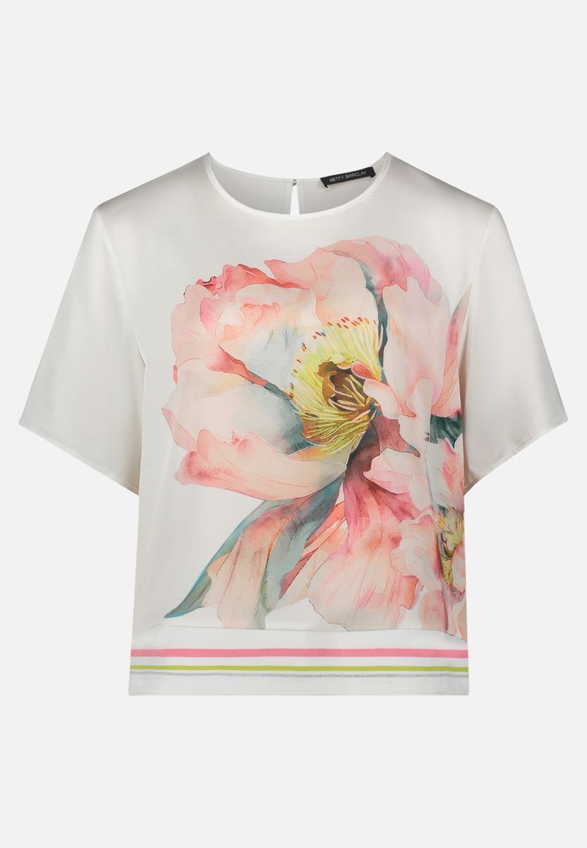 Bluse mit Blumenmuster und lockerer Passform