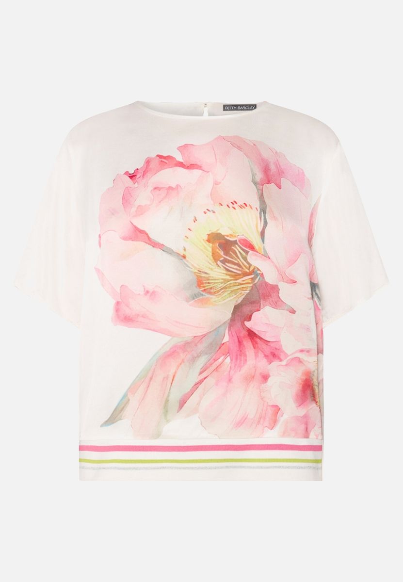 Bluse mit Blumenmuster und lockerer Passform