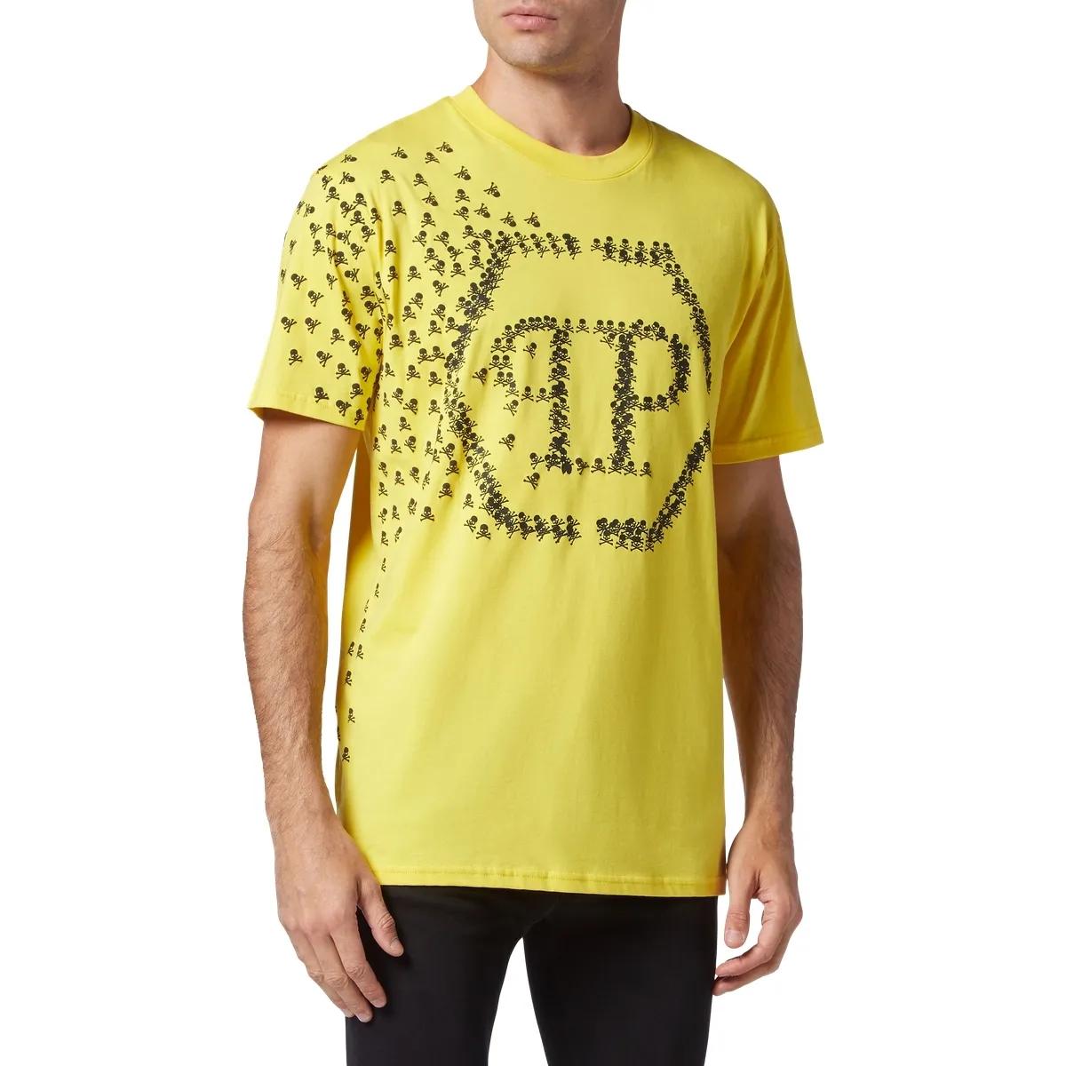 Philipp Plein - T-Shirt Skull&Bones - Größe 3XL - yellow