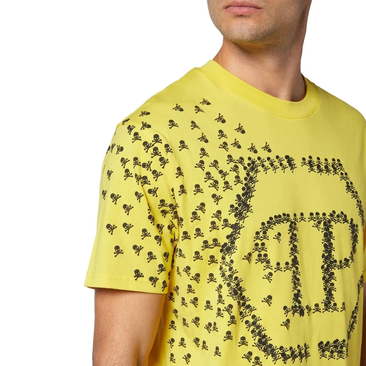 Philipp Plein - T-Shirt Skull&Bones - Größe 3XL - yellow