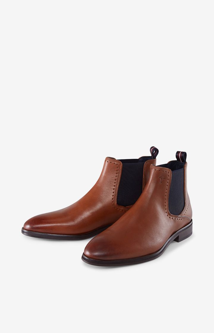 Joop! Kleitos Chelsea Boots in Cognac Glattleder mit elastischen Einsätzen