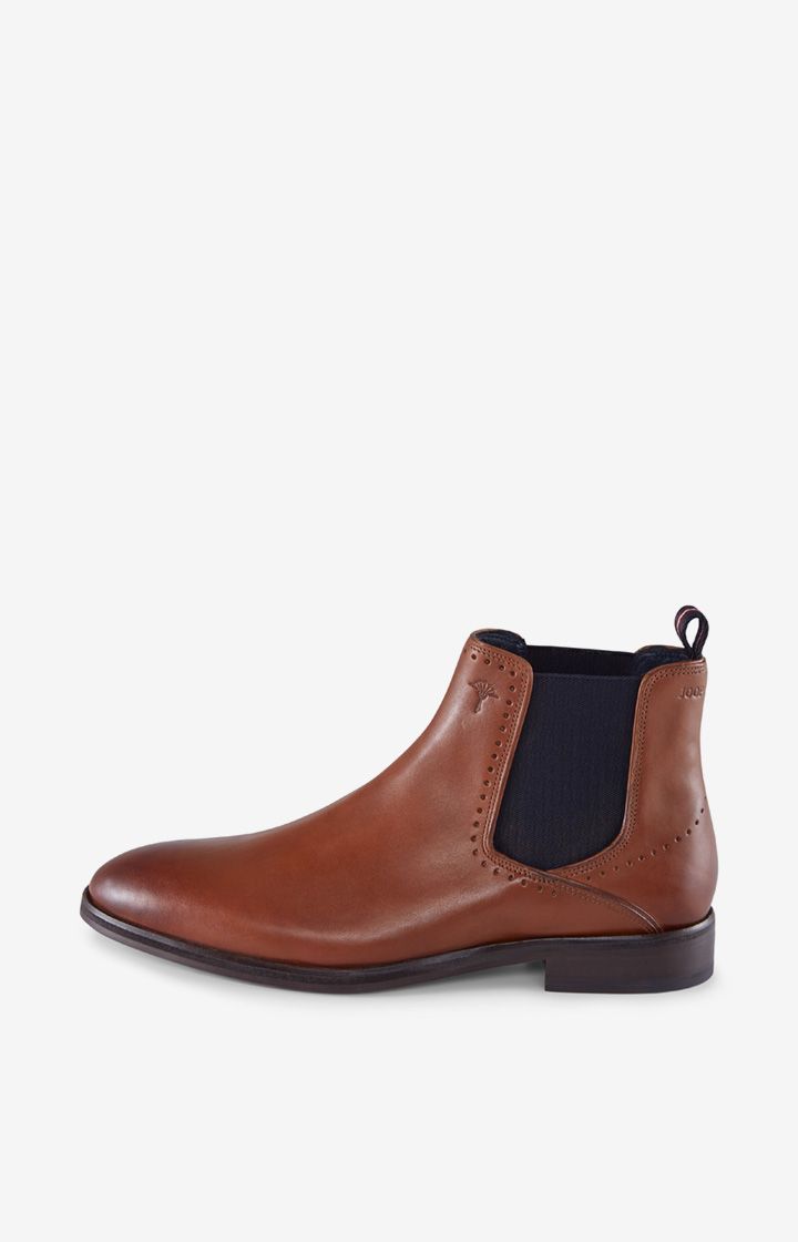 Joop! Kleitos Chelsea Boots in Cognac Glattleder mit elastischen Einsätzen
