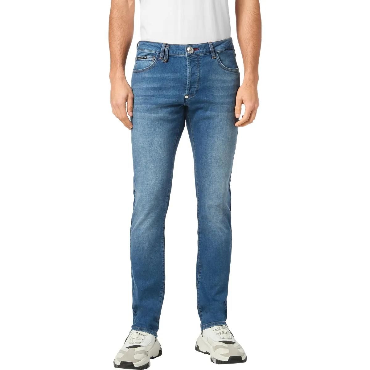 Philipp Plein - Jeans Regular Fit - Größe 28 - blau