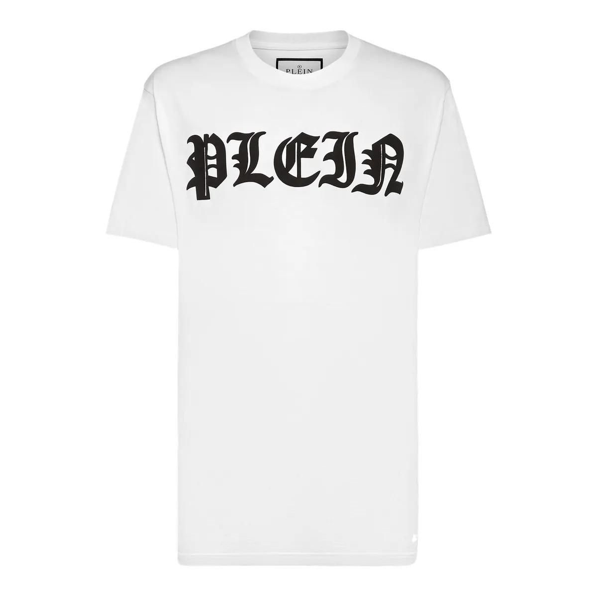 Philipp Plein - T-Shirt Gothic Plein - Größe 3XL - weiß