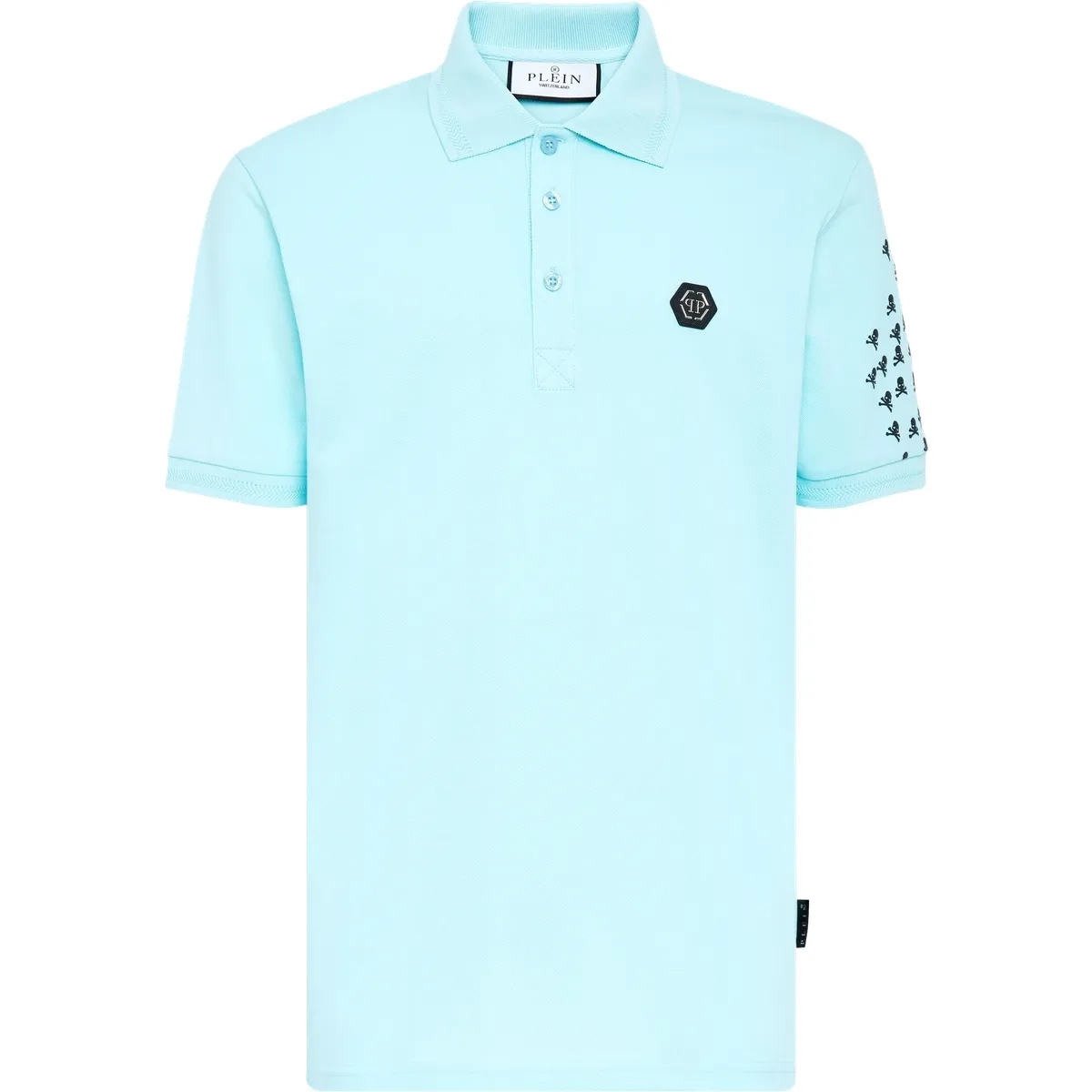 Philipp Plein - Poloshirt Skull&Bones - Größe 3XL - blau