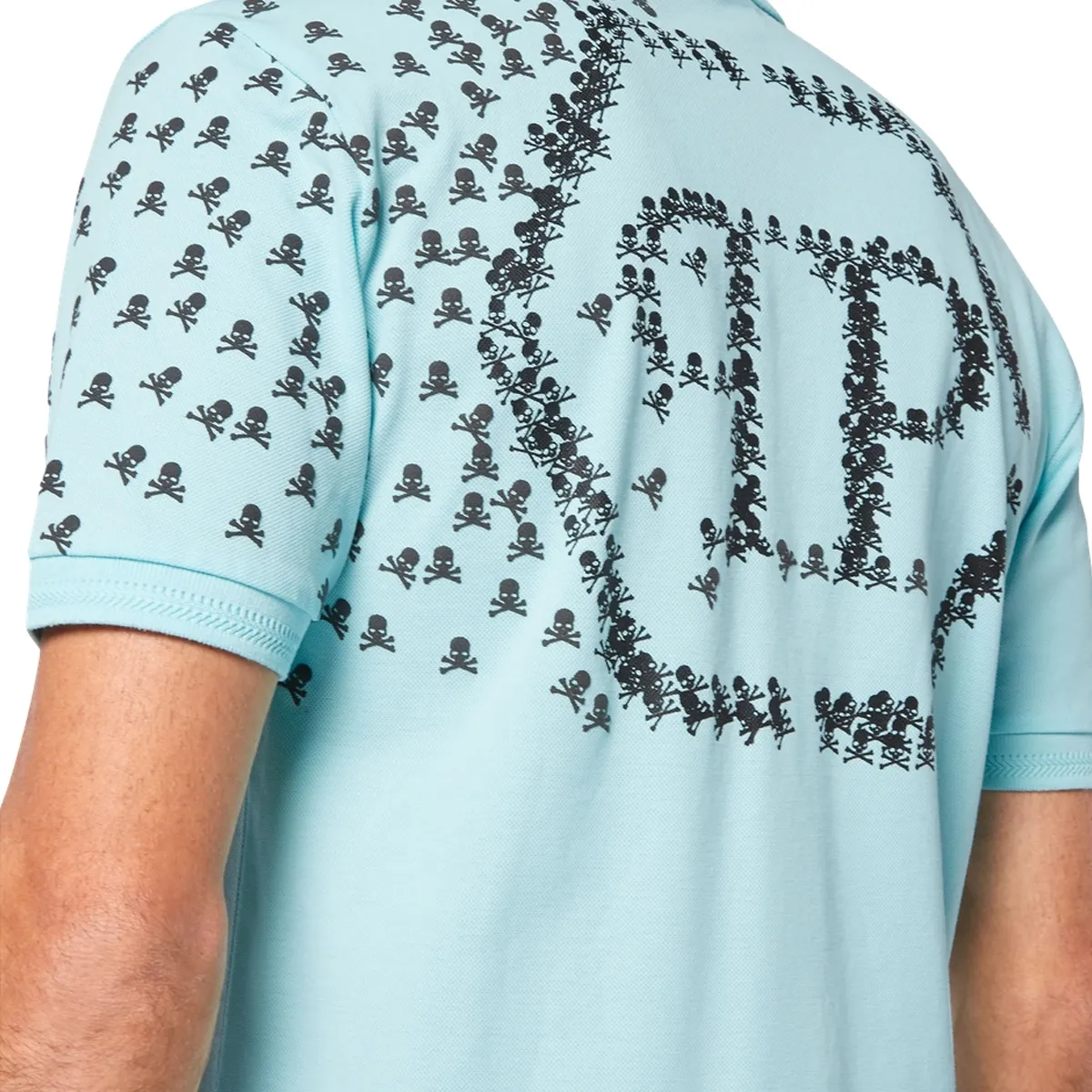Philipp Plein - Poloshirt Skull&Bones - Größe 3XL - blau