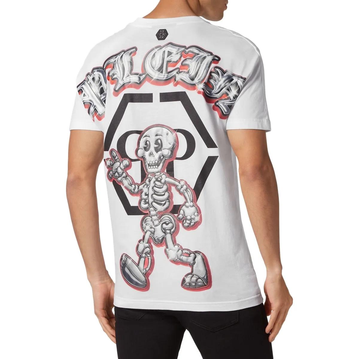 Philipp Plein - T-Shirt Skull - Größe 3XL - weiß