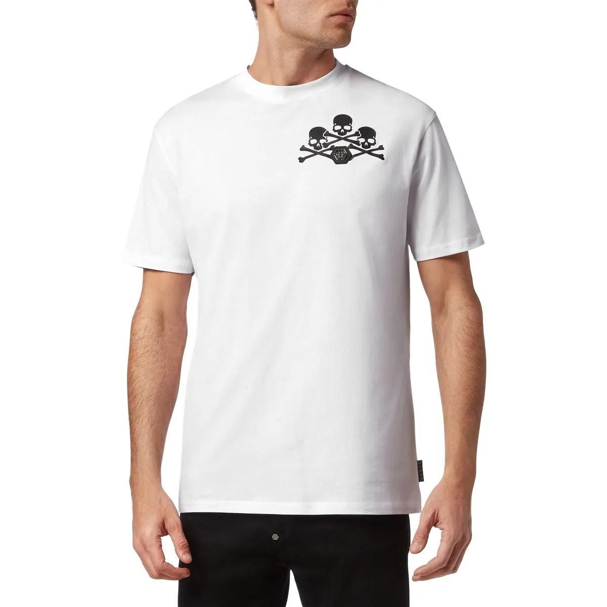 Philipp Plein - T-Shirt Skull - Größe 3XL - weiß