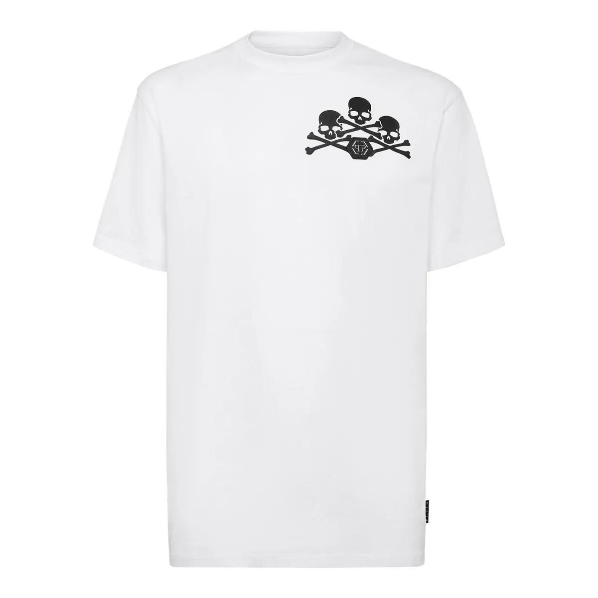 Philipp Plein - T-Shirt Skull - Größe 3XL - weiß