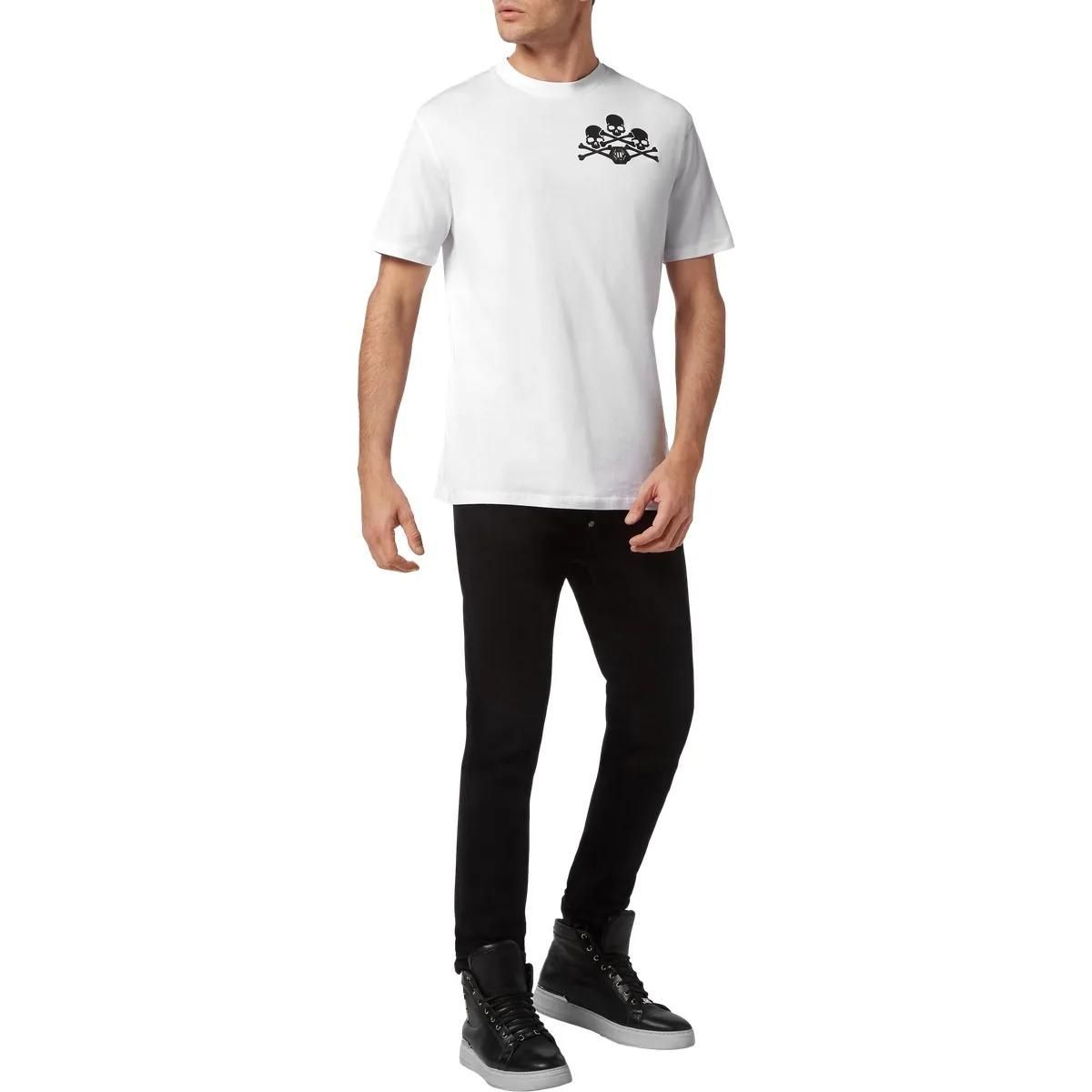 Philipp Plein - T-Shirt Skull - Größe 3XL - weiß