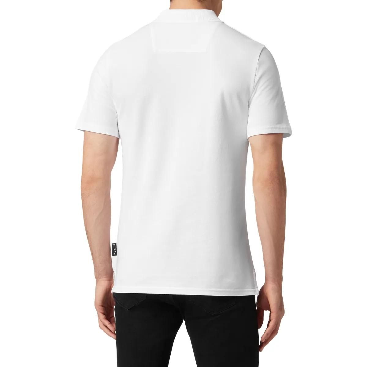 Philipp Plein - Poloshirt Skull - Größe 3XL - weiß