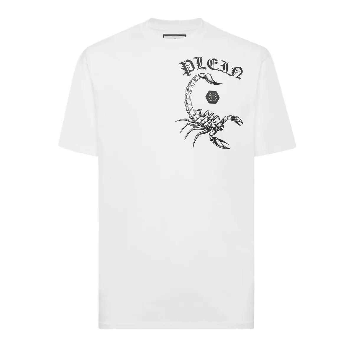 Philipp Plein - T-Shirt Scorpion - Größe 3XL - weiß