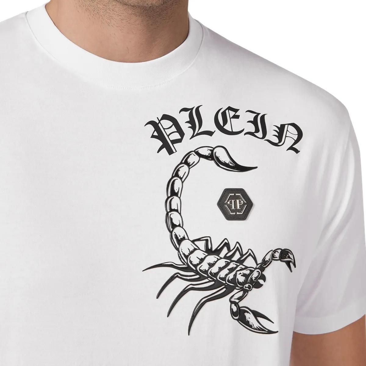 Philipp Plein - T-Shirt Scorpion - Größe 3XL - weiß