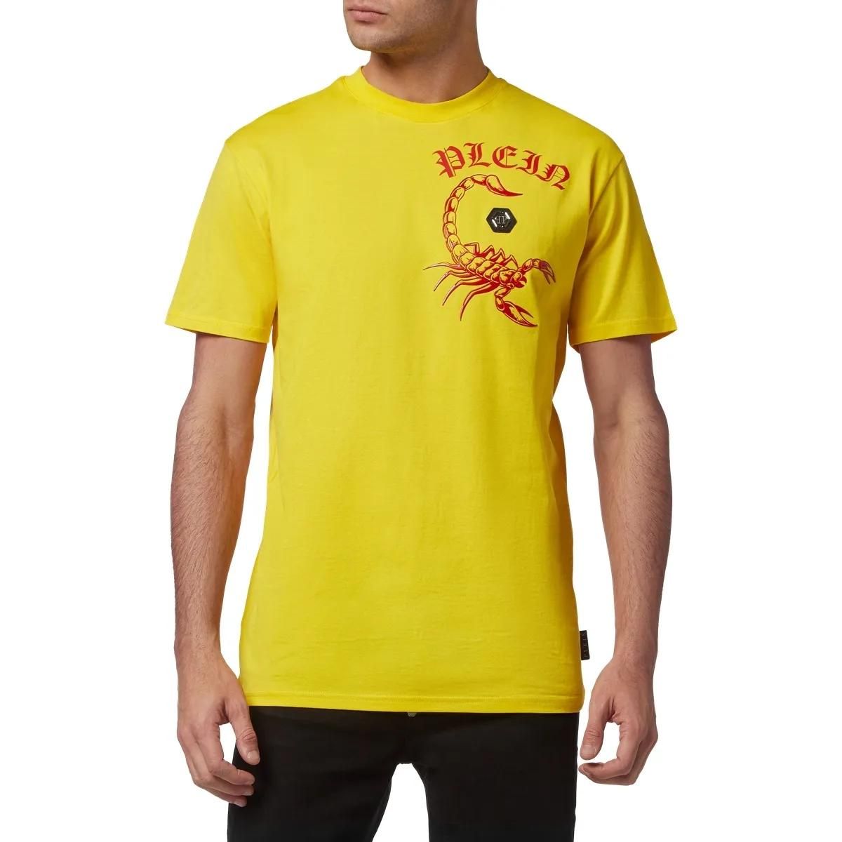 Philipp Plein - T-Shirt Scorpion - Größe 3XL - gelb