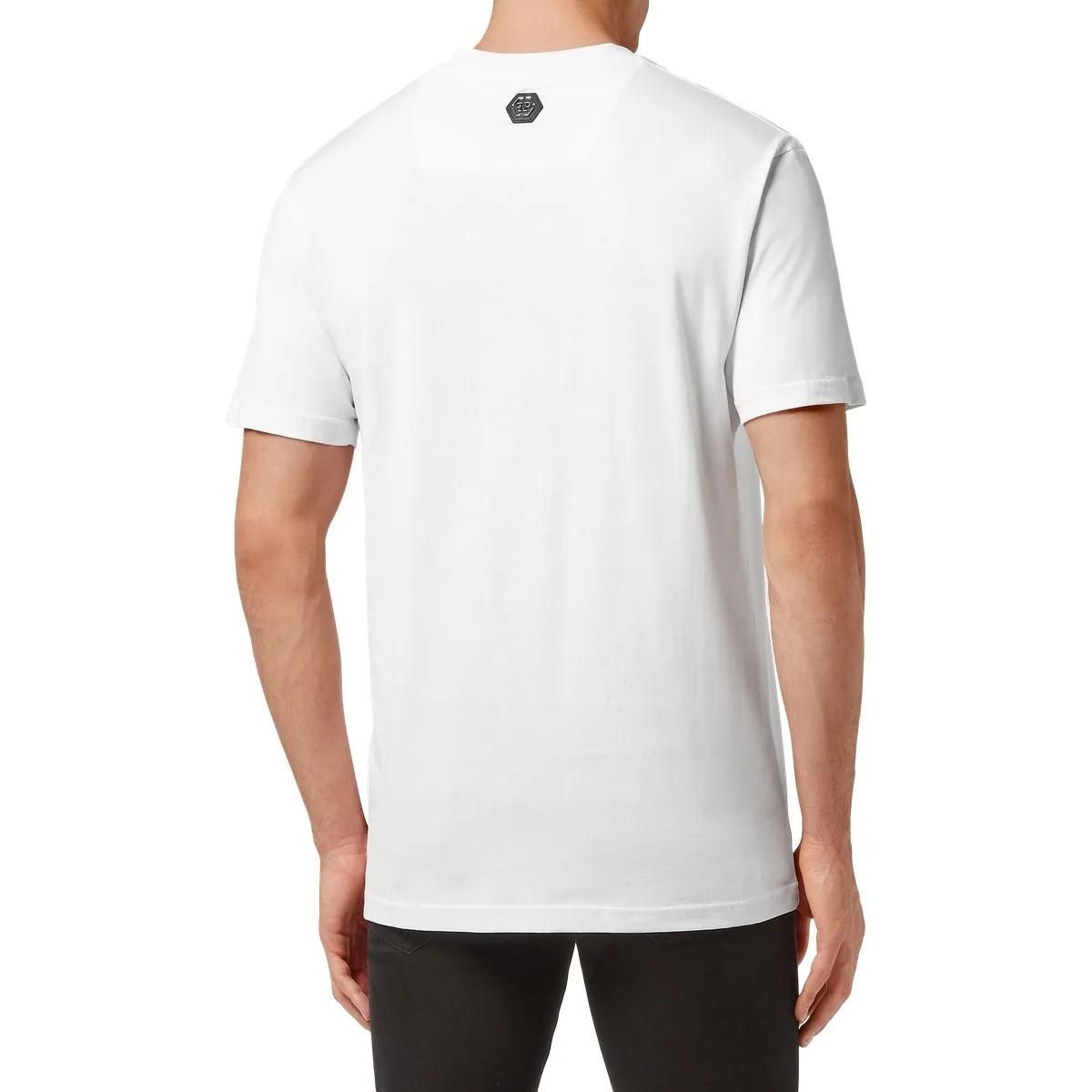 Philipp Plein - T-Shirt Gothic Plein - Größe 3XL - weiß