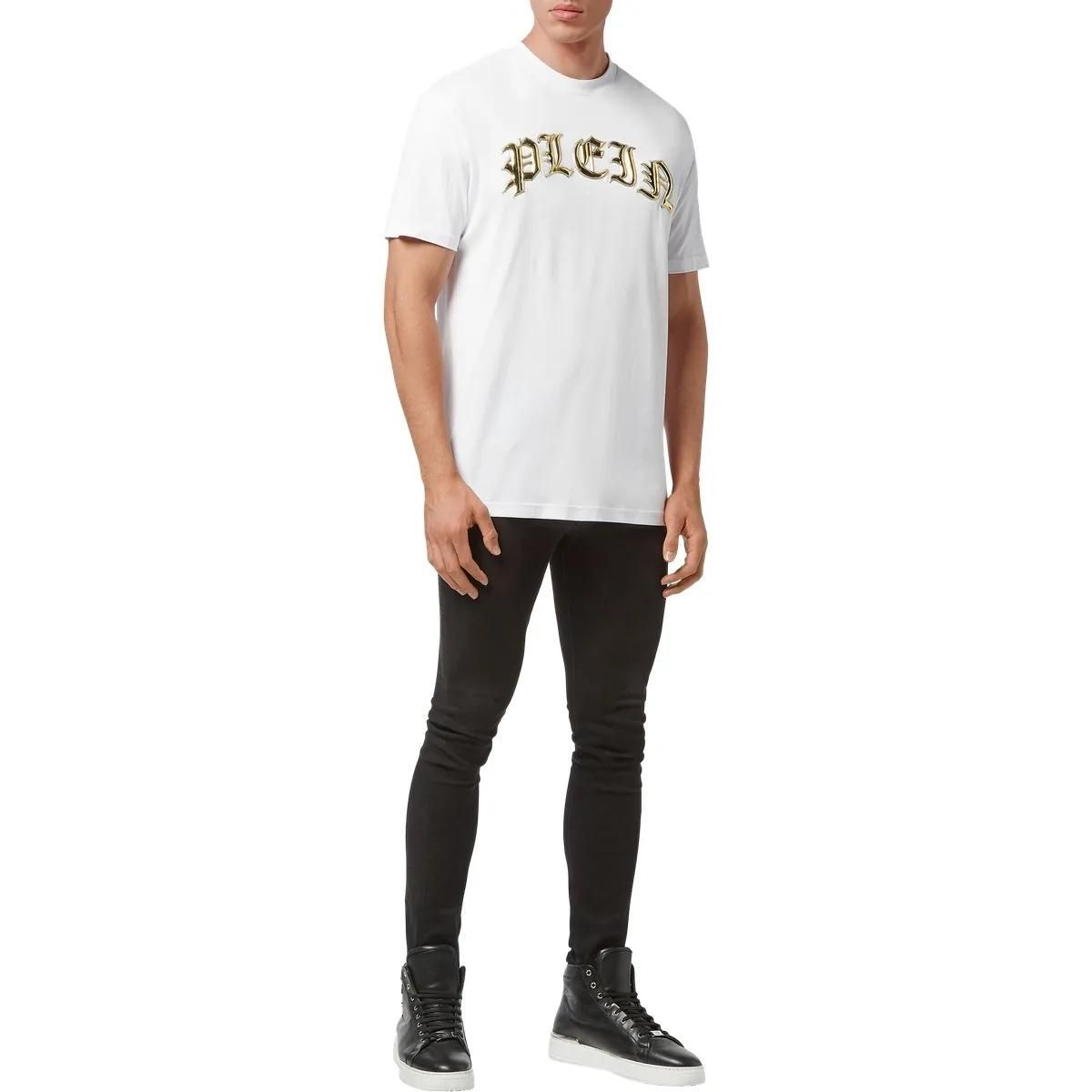 Philipp Plein - T-Shirt Gothic Plein - Größe 3XL - weiß
