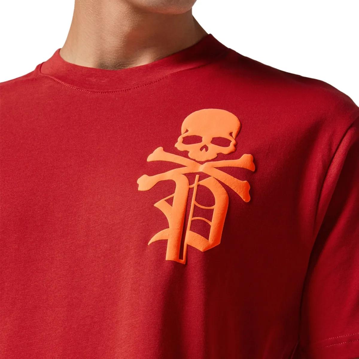 Philipp Plein - T-Shirt Skull&Bones - Größe 3XL - rot