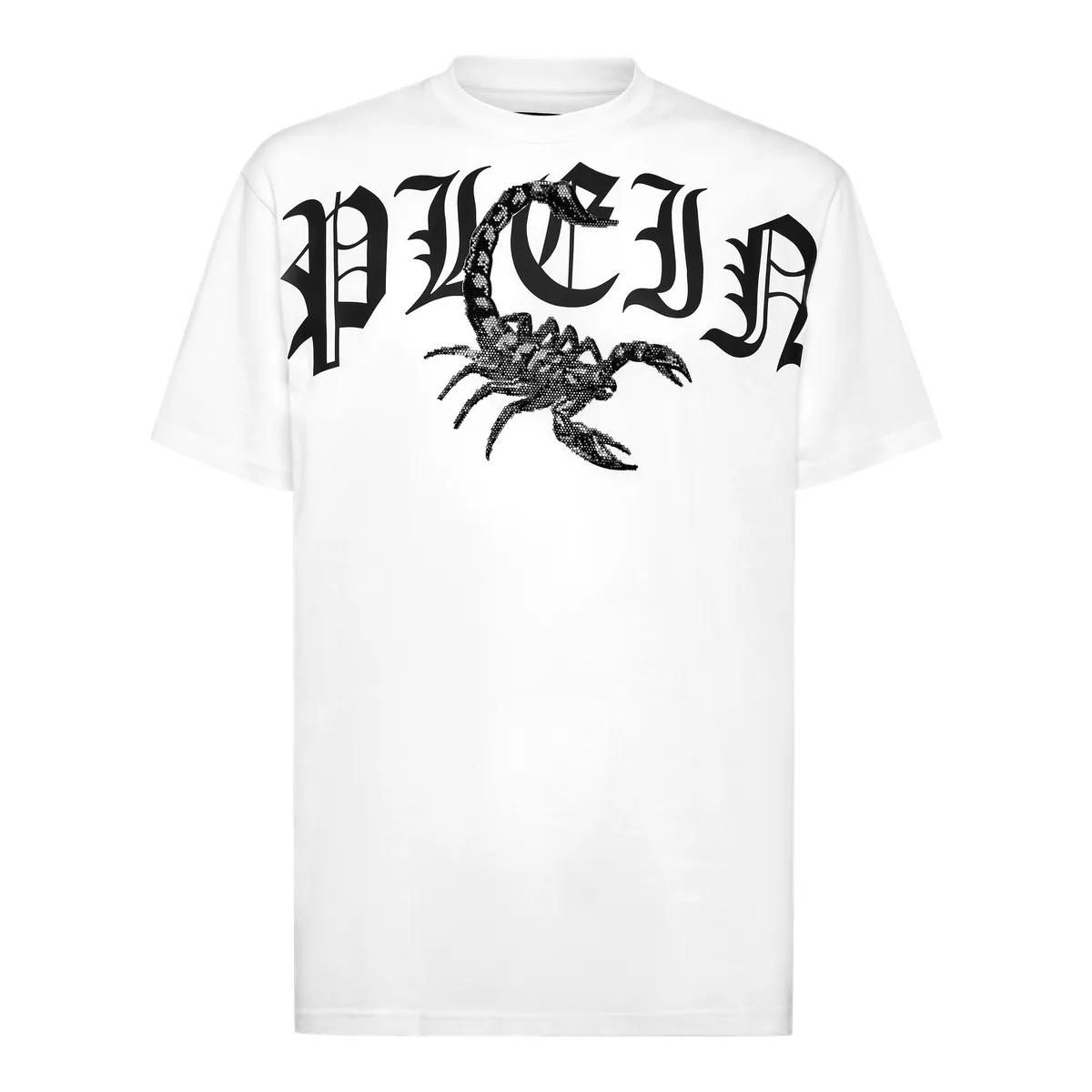 Philipp Plein - T-Shirt Scorpion Mit Schmucksteinen - Größe 3XL - weiß