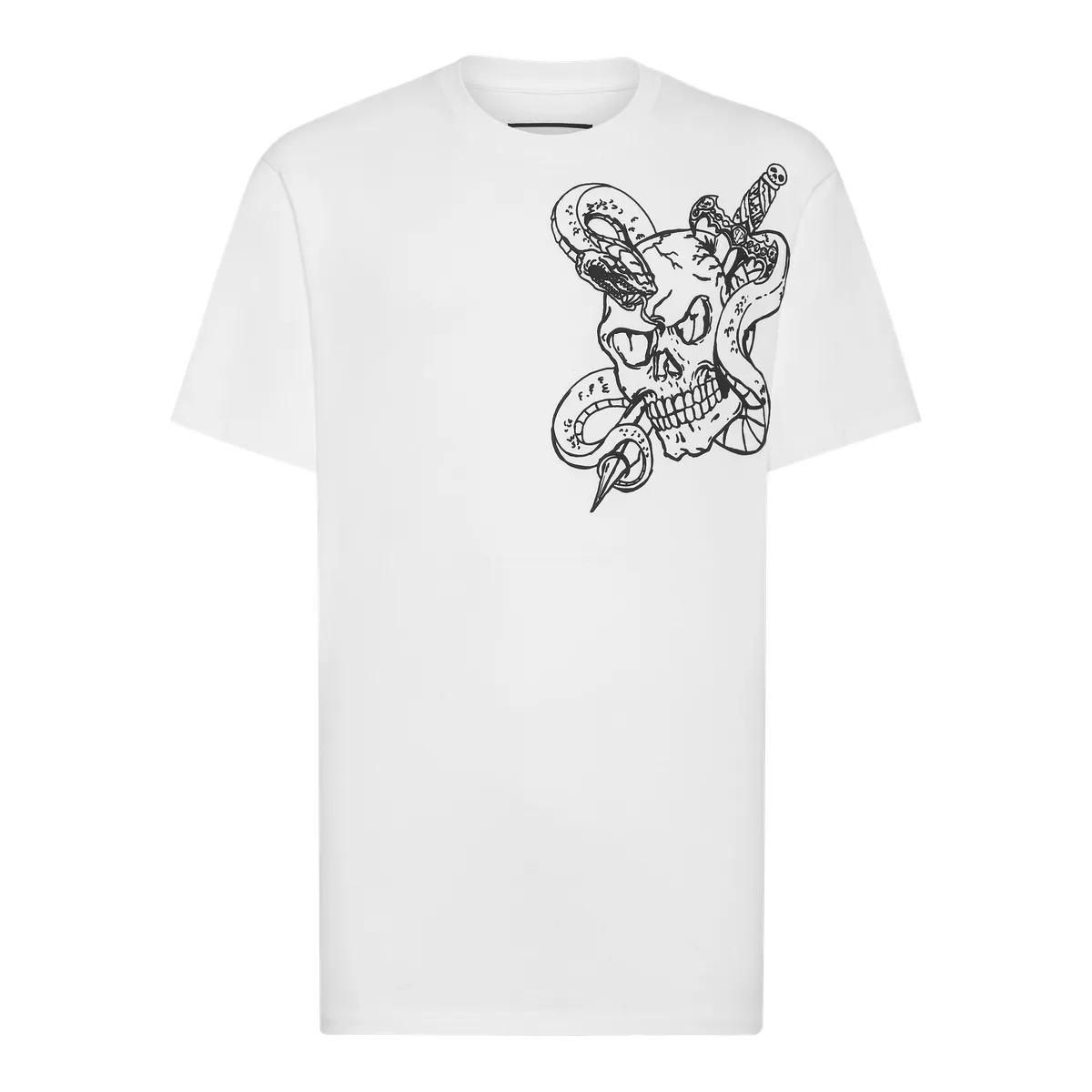 Philipp Plein - T-Shirt Snake - Größe 3XL - weiß