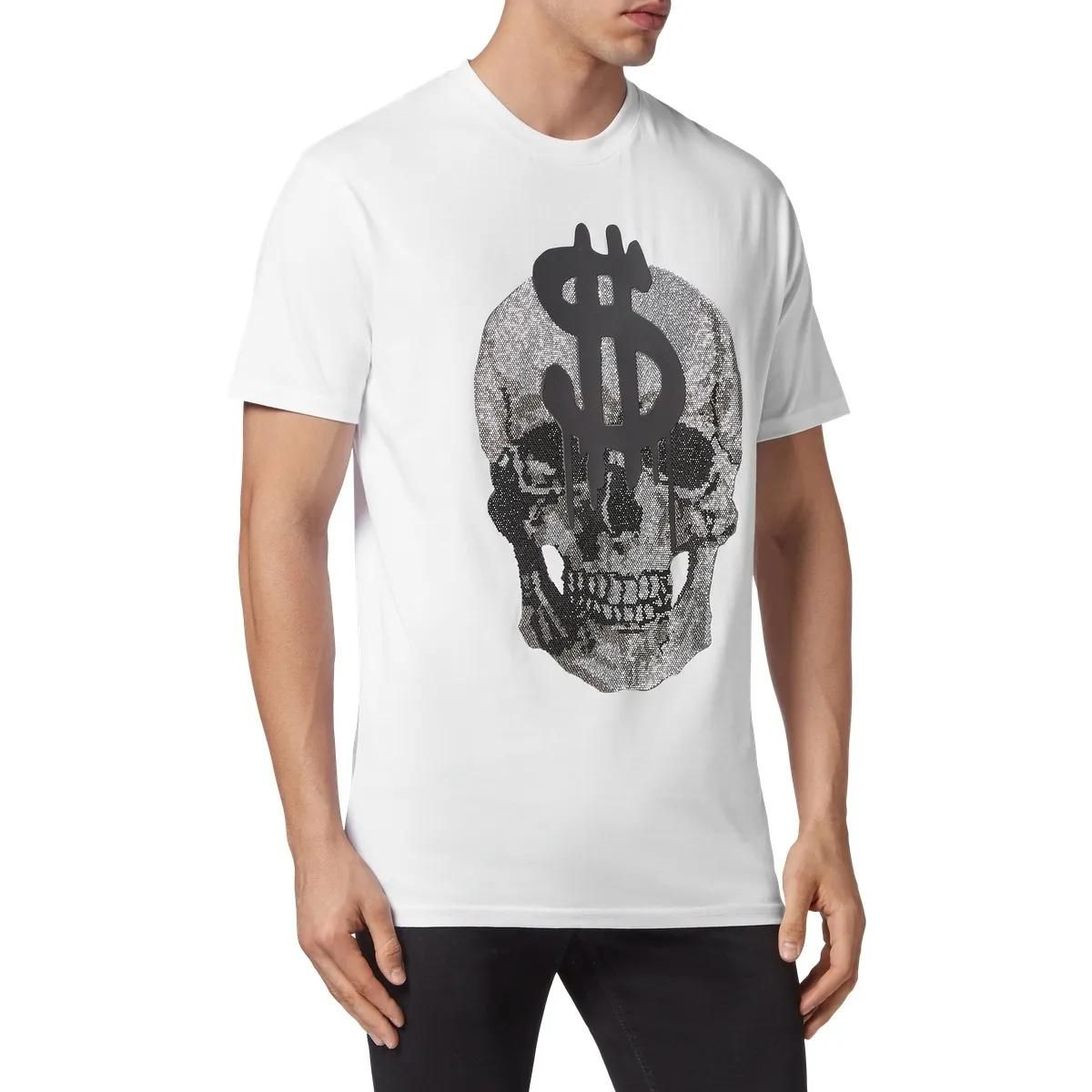 Philipp Plein - T-Shirt Skull - Größe 3XL - weiß